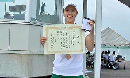 第60回全日本社会人選手権 女子シングルスカル(谷口) 銅メダル獲得