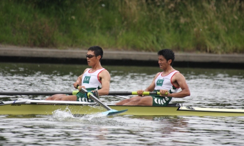 全日本軽量級選手権 男子舵手なしペア(長﨑・陶山)　ラストスパート