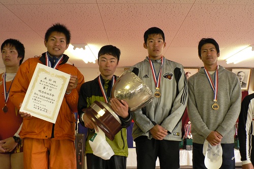 中日本レガッタ　男子舵手つきフォア　優勝