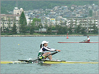 女子シングルスカル堀端　予選レース