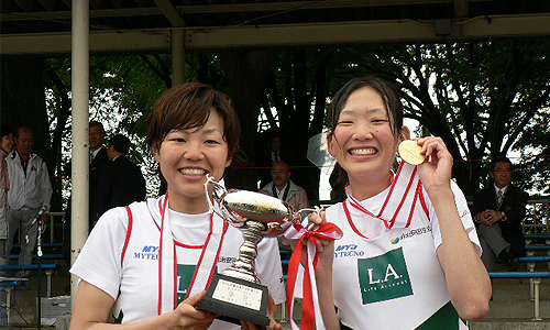 全日本軽量級選手権　女子ダブルスカル　優勝