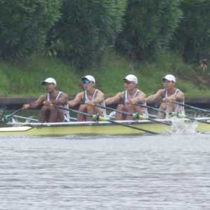 男子舵手なしクォドルプル 優勝 　　S浜田 祐太 3鎌田 宜隆 2栗原 誠和 B中田 悠介